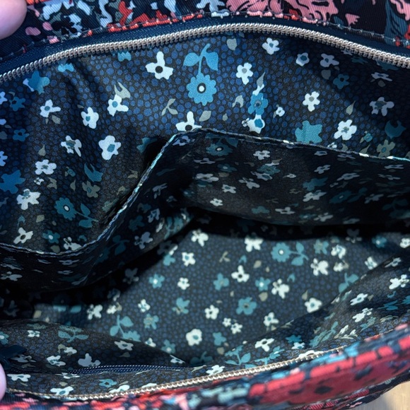 Vera Bradley Red and Blue Floral Tote - Picture 3 of 4